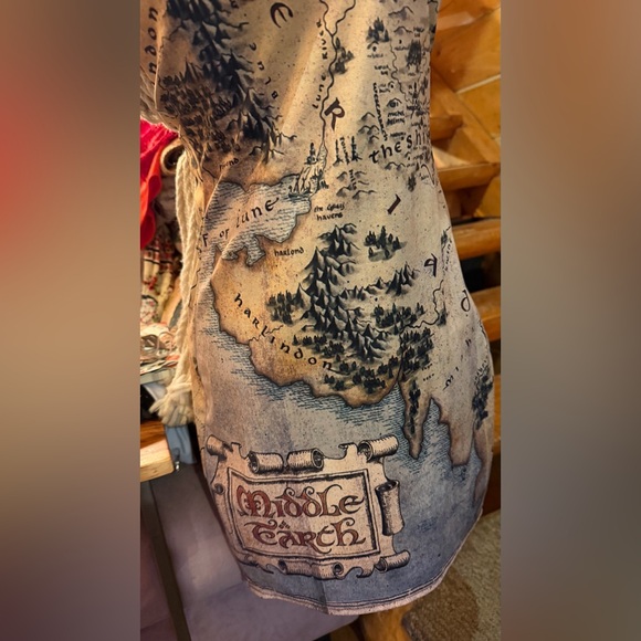 EUC blackmilk lord of the rings map dress! - Picture 5 of 7